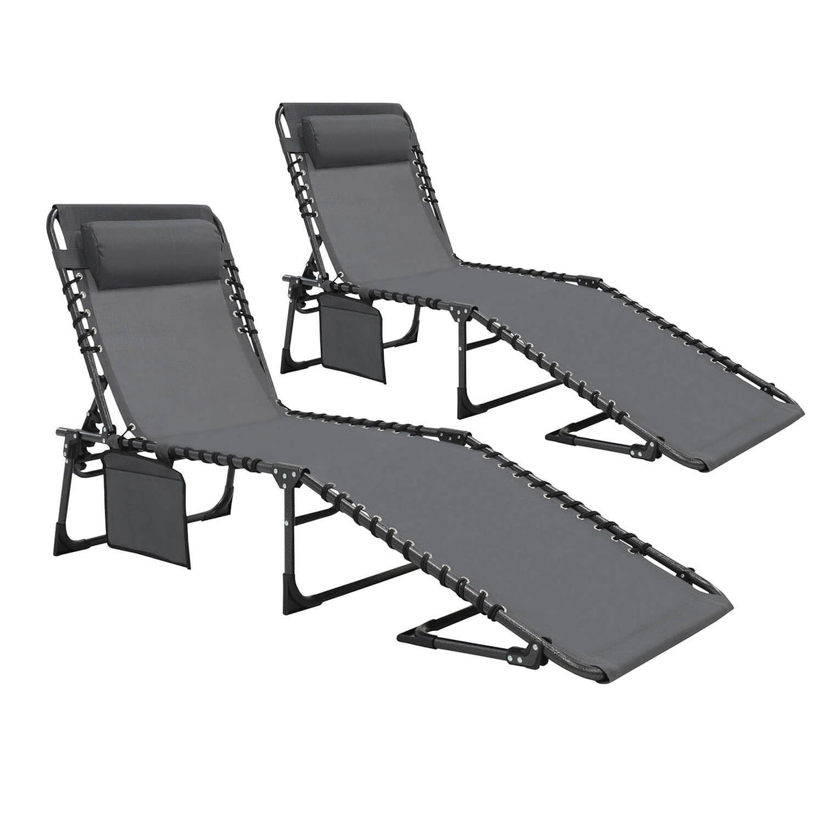 Reclining Beach Chair, 2 pack