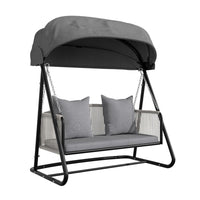 Veikous outdoor porch swing with stand
