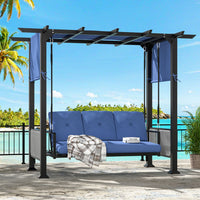 3-Seat Elegant Patio Swing for Outdoor