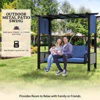 Heavy Duty Porch Swing Chair with Metal Frame