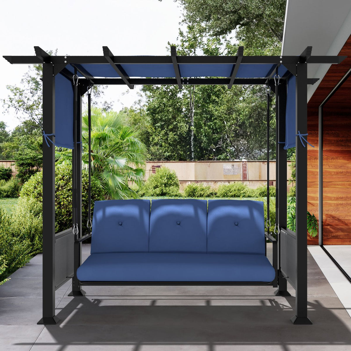 Outdoor Swing Bench Supports up to 661LBS
