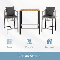 3pcs patio bar set