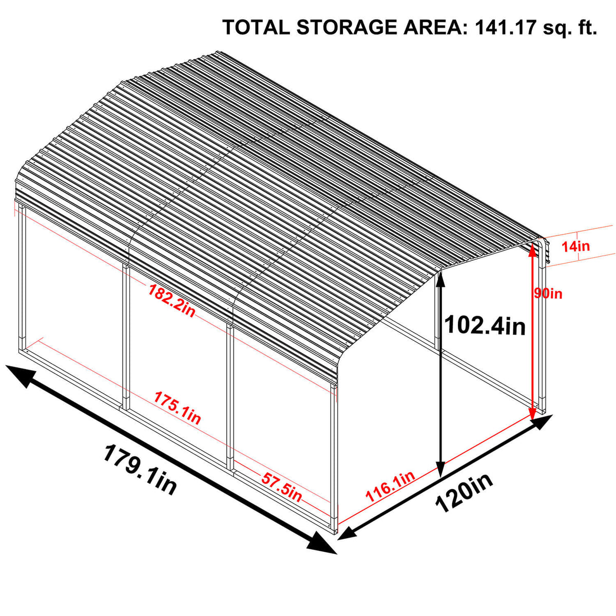 10 x 15 Outdoor Carport