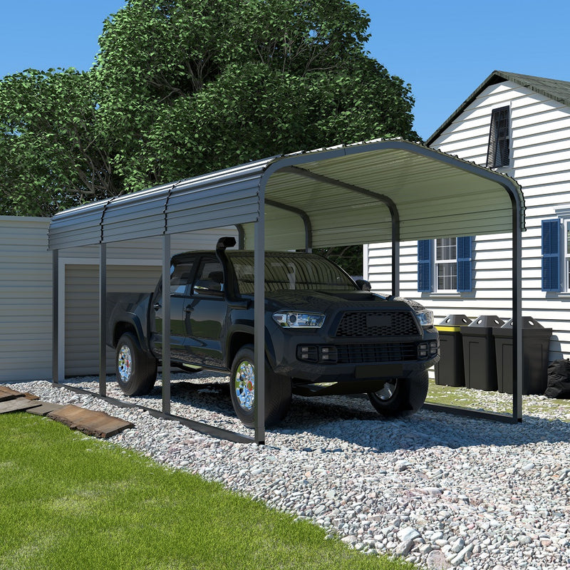 Outdoor Metal Carport, 10 x 15