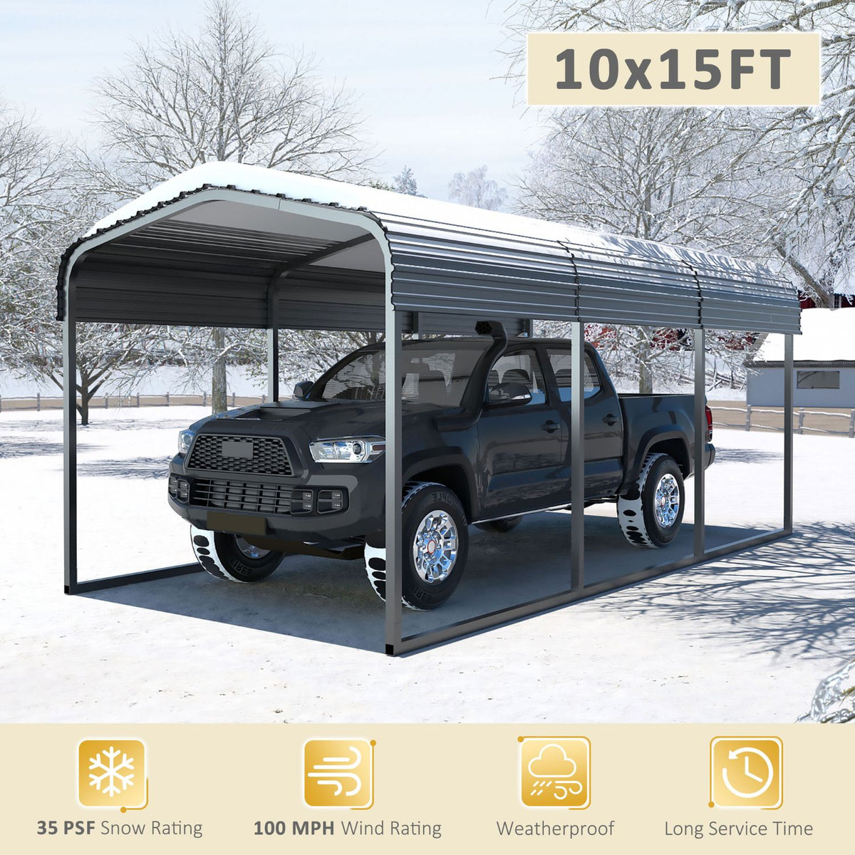 10 X 15 Outdoor Carport
