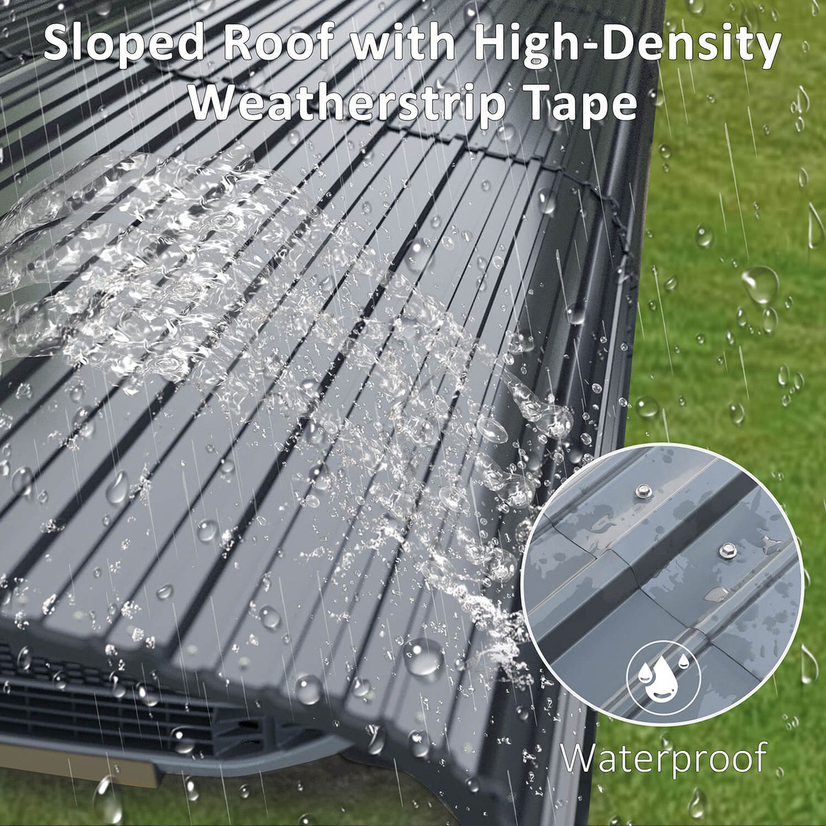 Metal Canopy with Weatherstrip Tape