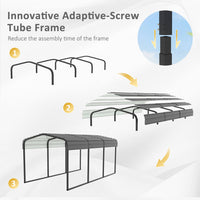 10 x 15 car metal canopy