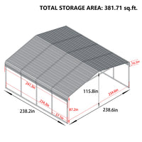 20 x 20 Heavy Duty Carport