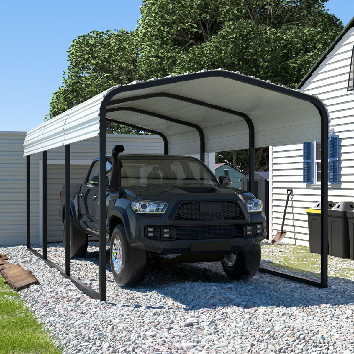 10x15 Outdoor Steel Carport