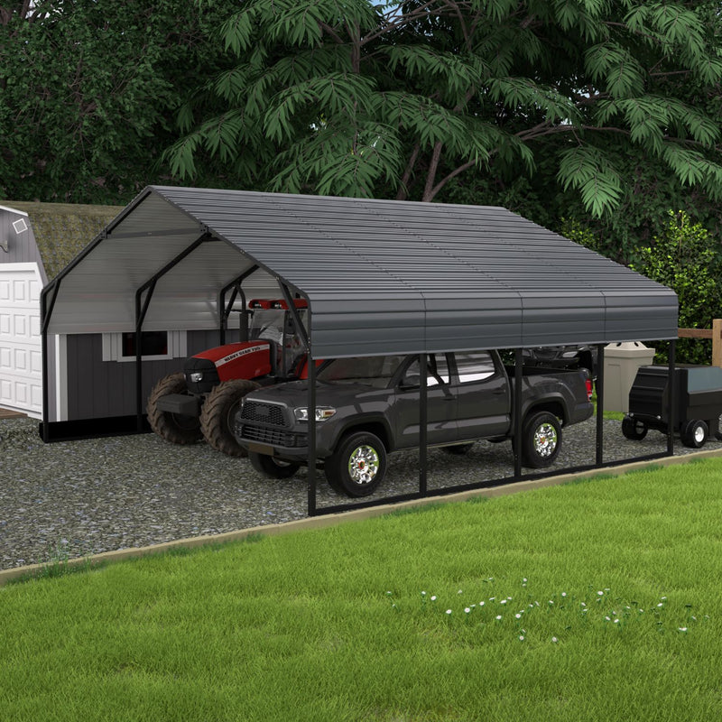 outdoor 2-car carport