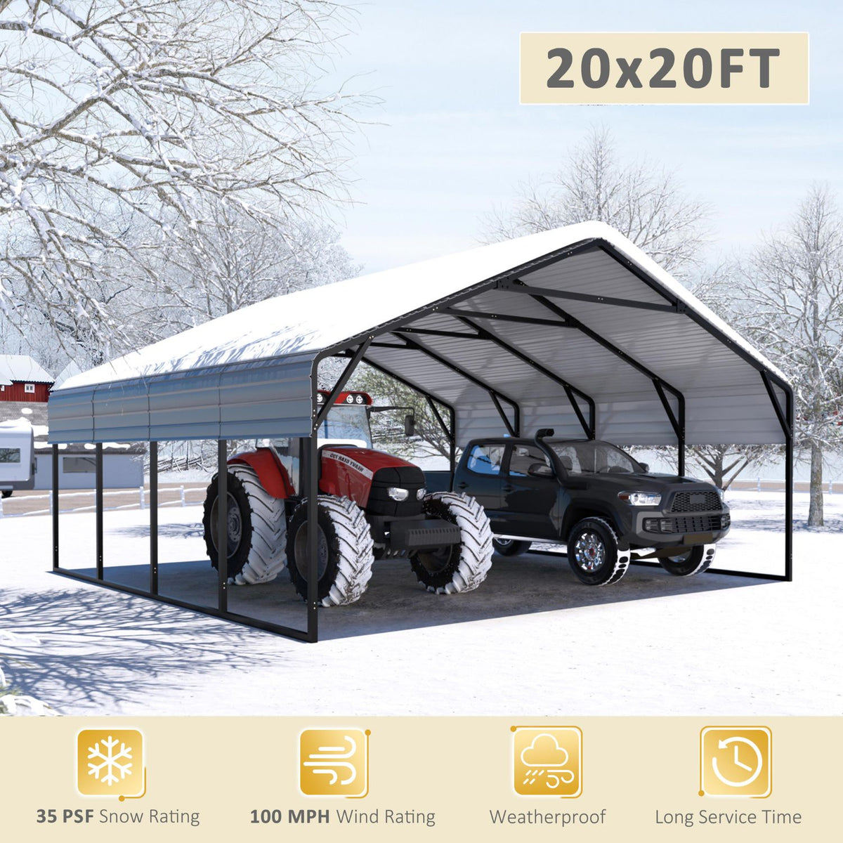 weather-resistant carport