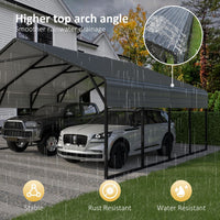 stable steel carport with sloped roof