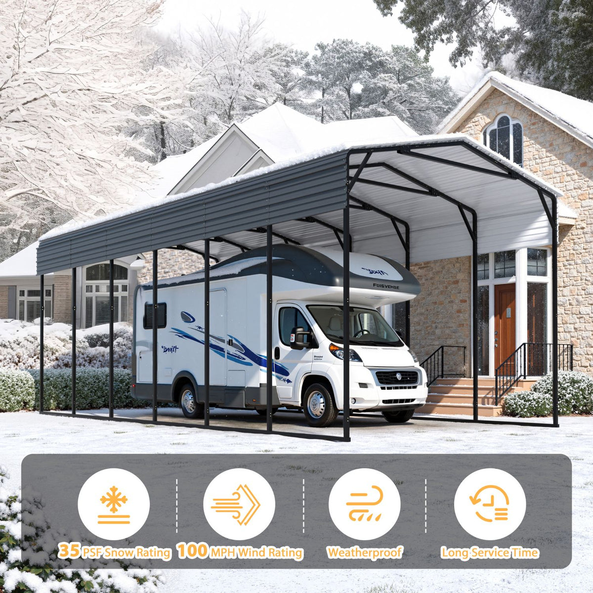 Weather-Resistant Outdoor Carport