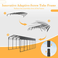Easy-Assembly Garage Shelter