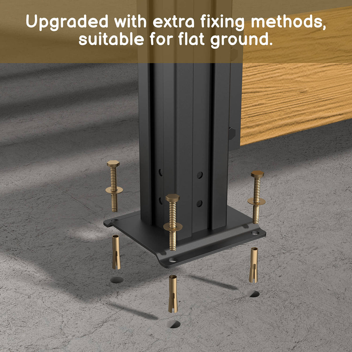 Upgraded Wood Privacy Screen with 2 fixing methods