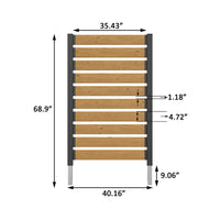60 inch wood privacy screen dimensions for AC unit