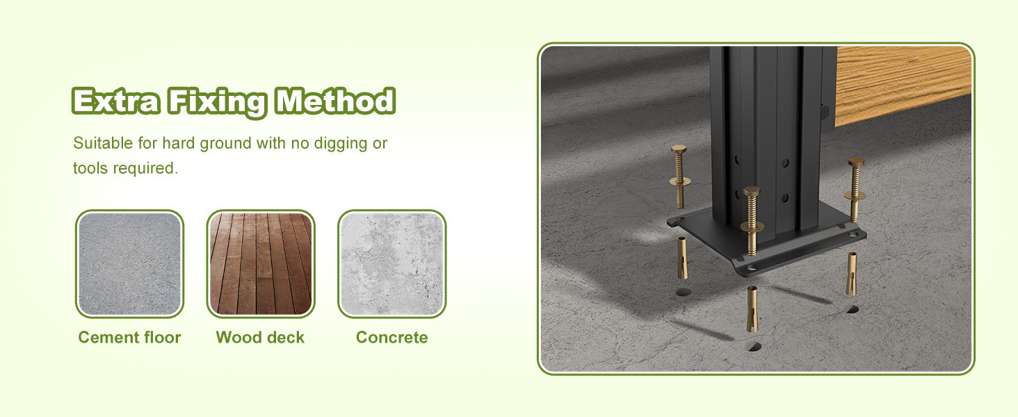 privacy screen with stands