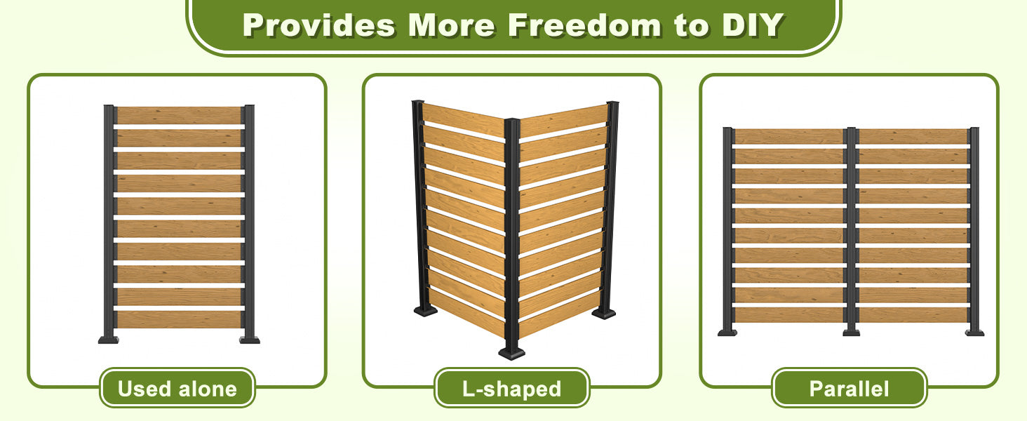 freedom to diy a/c privacy fence