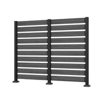 vertical wood slat privacy screen