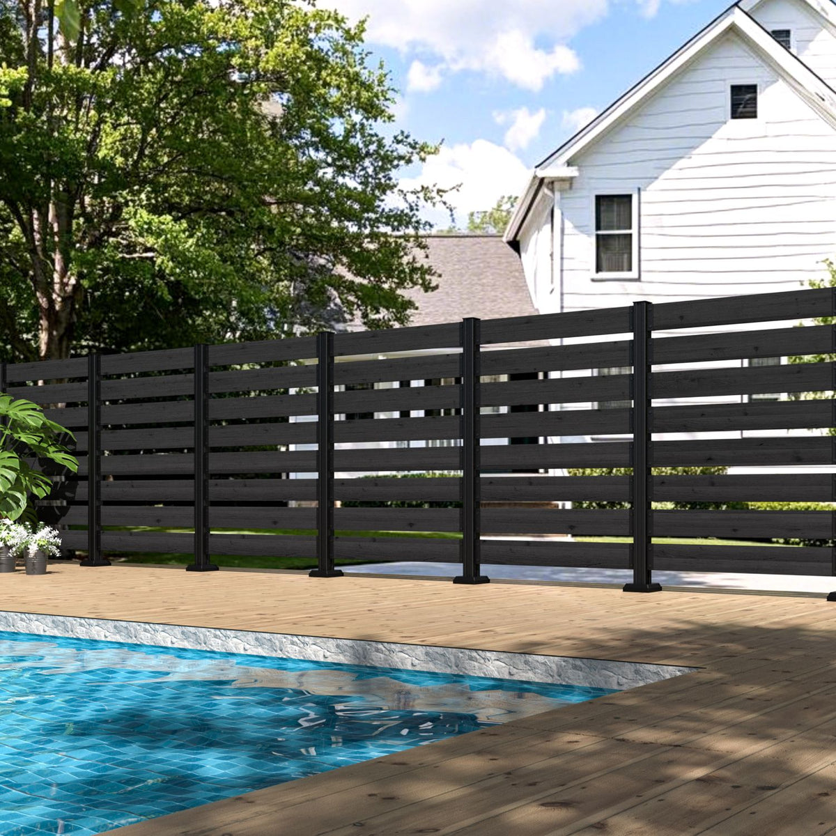 Versatile Outdoor Screen, No-Dig