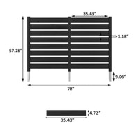78" decorative air conditioner fence 