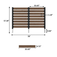 57" Air Conditioner Screen,2 Panel