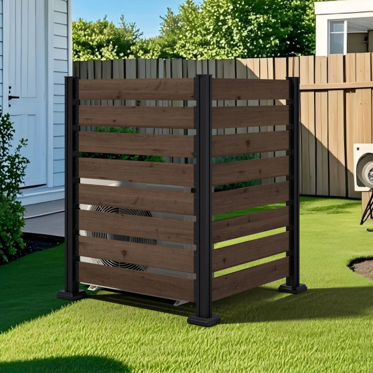 Veikous No Dig Air Conditioner Fence  