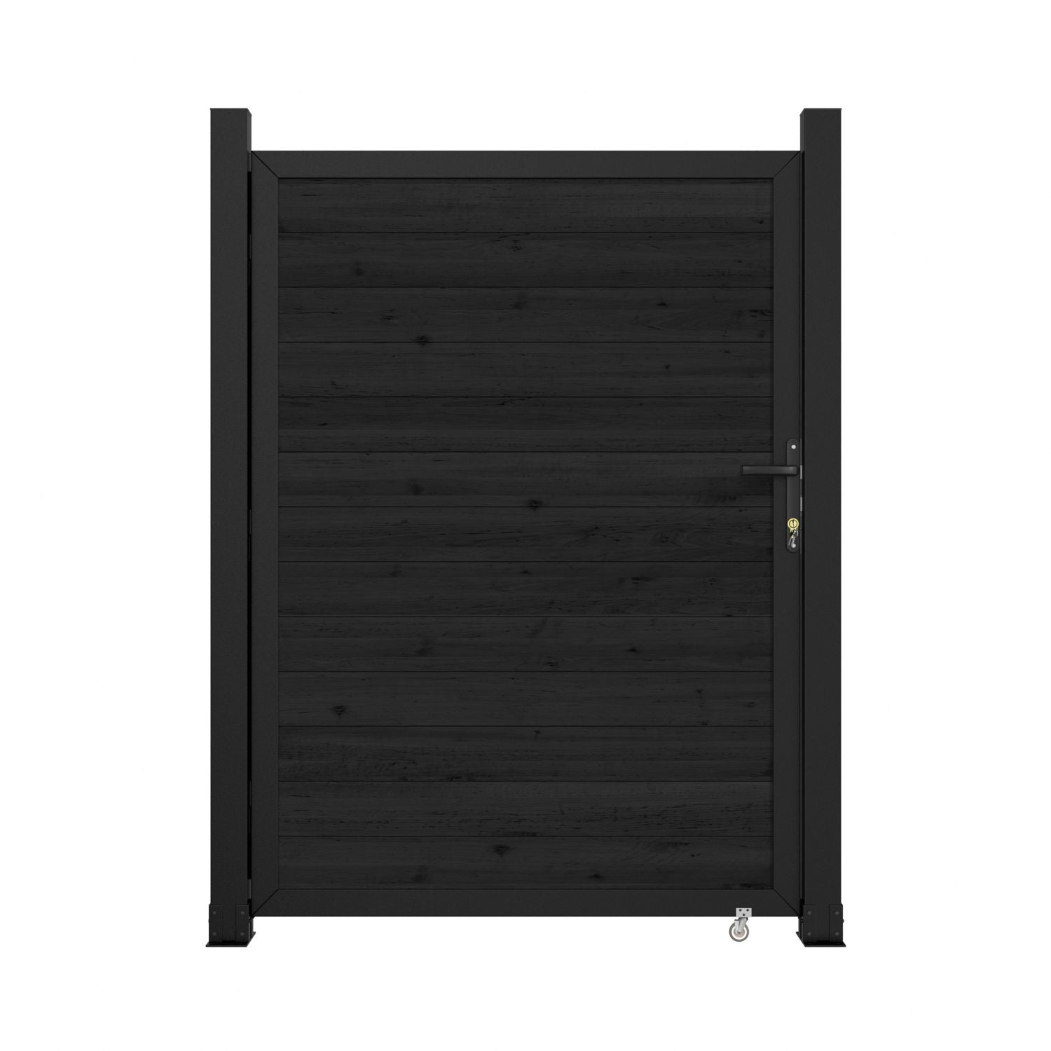 6x4FT Horizontal Fence Gate, Cedar with Anti-Sag Frame – Veikous
