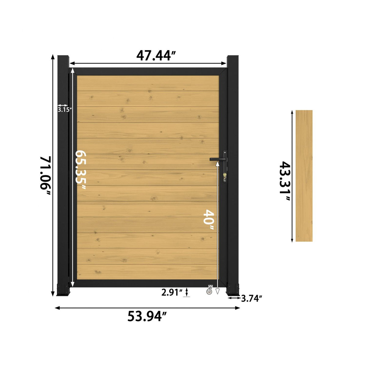 6x4FT Garden Gate from Veikous
