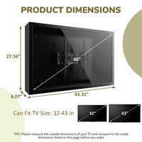 Shield for 32-43" outdoor TV