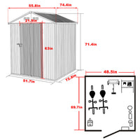 Small Metal Shed 4 x 6