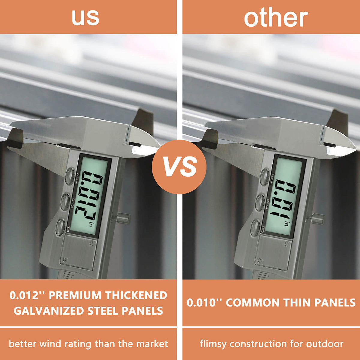 thickened steel shed 8 x 8