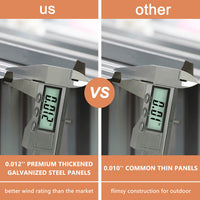 thickened steel shed 8 x 8