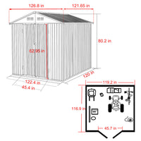 10x10 Metal Shed for Tools