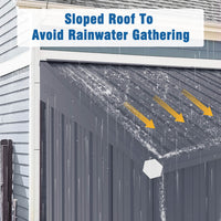 4x6 Garden Tool Shed with Sloped Roof