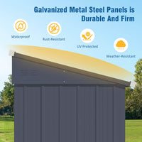 Galvanized Steel Shed 4x6