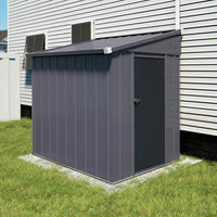 4x8 Tool Shed with Lockable Door and Vents