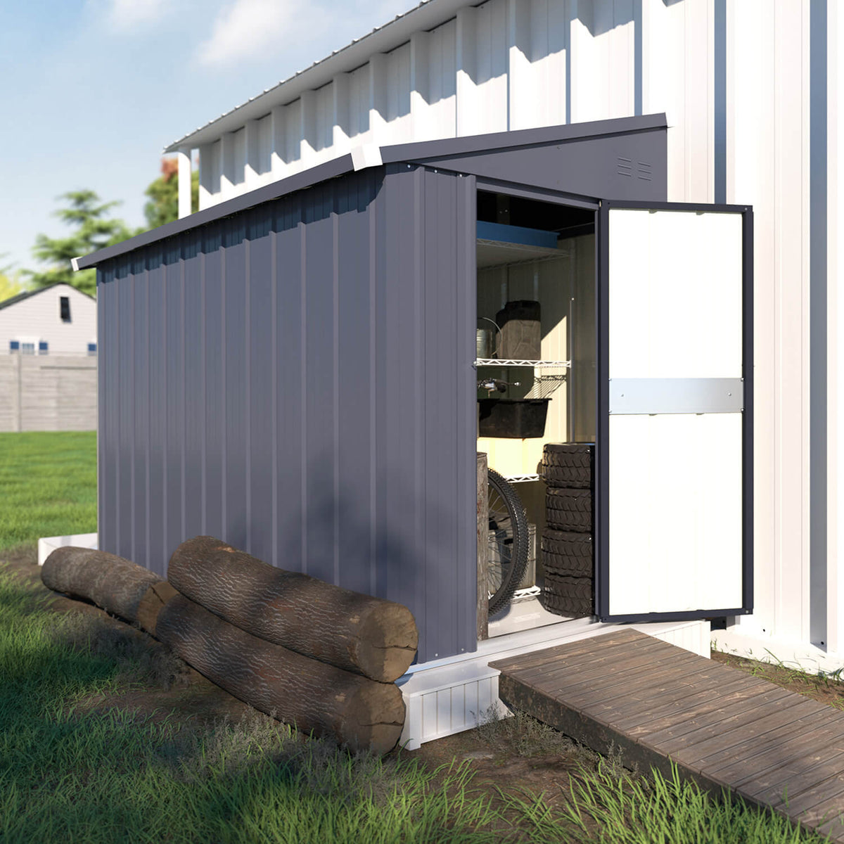 4x8 Lean to Shed for garden tools