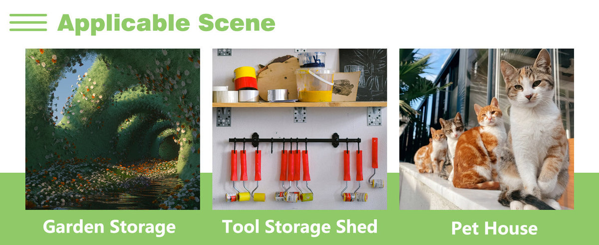 VEIKOUS Small Metal Shed, Outdoor Storage Shed with Lockable Door, Air Vents for Lawn, Yard, Grey