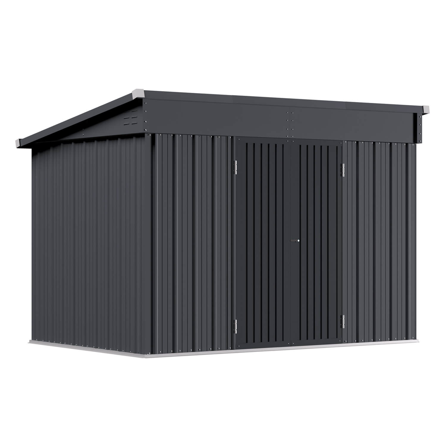 石橋 6×10 Metal Shed with Lockable Doors, Outdoor Storage Shed – Veikous