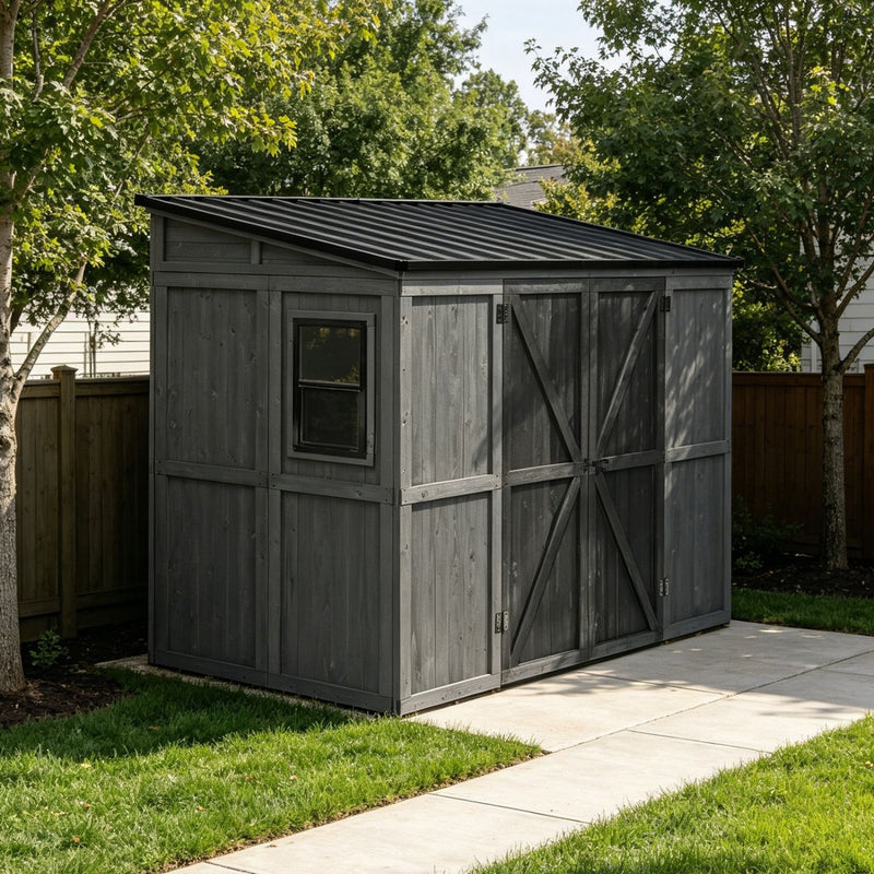 Outdoor Spacious Cedar Shed Kit