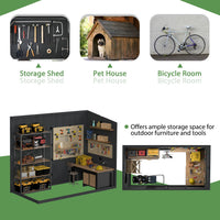 Veikous Storage Shed with Ample Storage