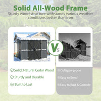 Wood Frame 4x8 Shed