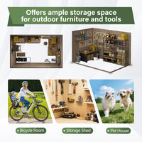 Spacious Outdoor Shed for Tool Storage