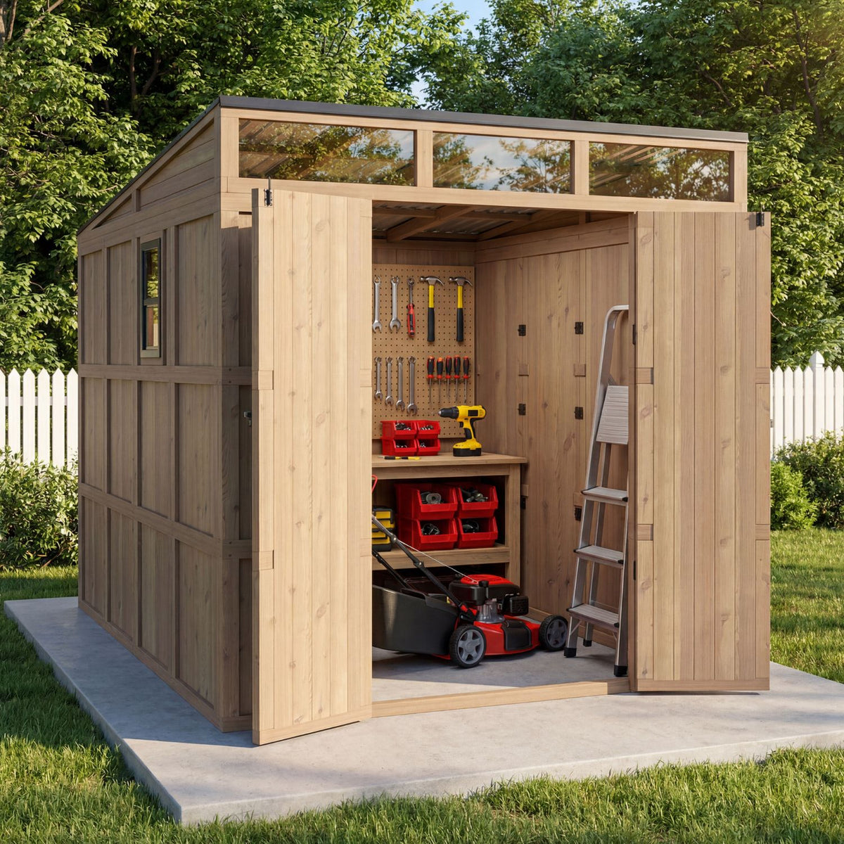 Outdoor Tool Storage Shed from Veikous