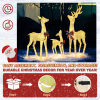 Christmas Deer Lights, gold