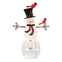 Outdoor Snowman with Lights