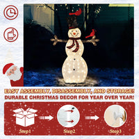 5ft outdoor snowman yard decoration