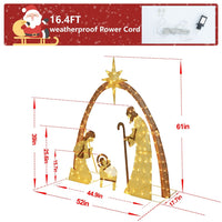 outdoor light up manger scene