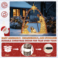 outdoor christmas nativity set